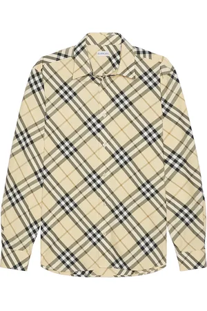 Burberry Long Sleeve Casual Shirt in Cream