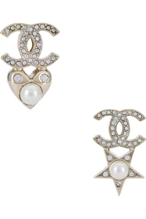 CHANEL Clip-On Earrings in Metallic