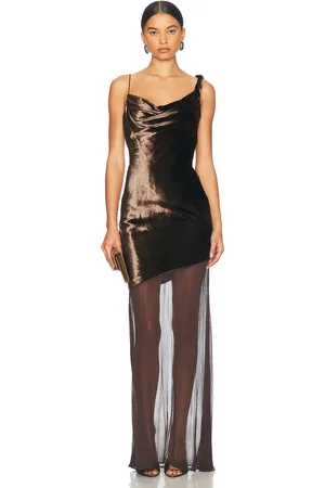 Staud Beaton Dress in Brown