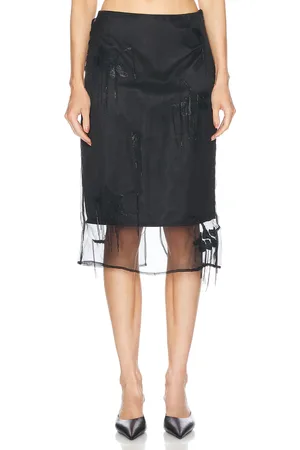 Rohe Embellished Tulip Organza Skirt in