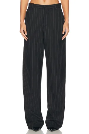 WARDROBE.NYC Straight Leg Pant in Black