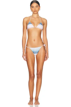 Missoni Bikini Set in White,Blue