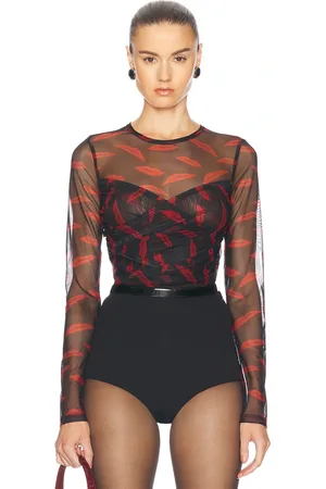 SIMON MILLER Kinny Mesh Top in Black