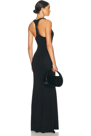 MONSE Leather Harness Knit Dress in