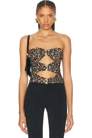 RONNY KOBO Dressler Top in Brown