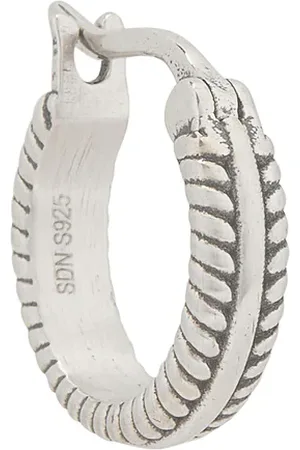 Serge DeNimes Cable Hoop Earring in Metallic