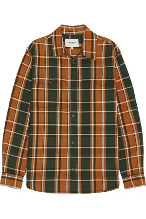 Carhartt Longsleeve Hobart Shirt in Orange