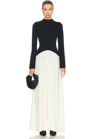 Solid The Soglio Dress in Black,Cream