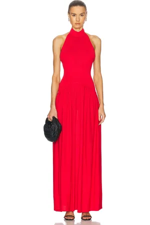 Solid The Halter Soglio Dress in Red