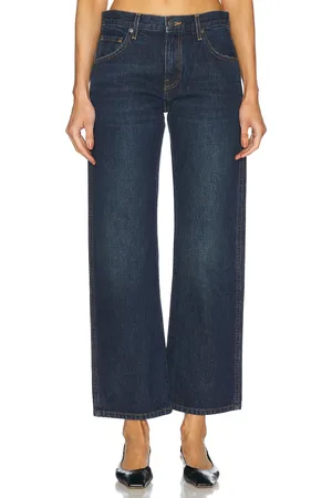 Khaite Kerrie Straight Leg in Denim-Dark