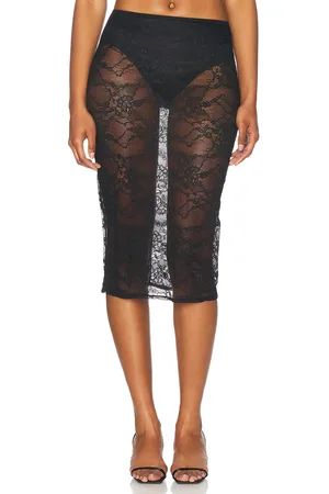 Kiki de Montparnasse Treize Lace Slip Skirt in