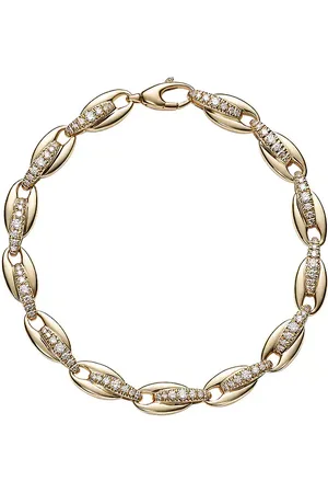 Melissa Kaye Ada Bracelet in Metallic Gold