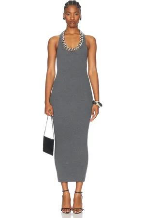 Stella McCartney Falabella Chain Dress in Grey