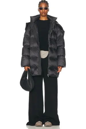 Rick Owens X Moncler Hooded Cyclopic Coat in