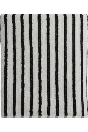 Parachute Organic Resort Stripe Bath Sheet in Black,White