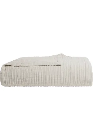 Parachute Cloud Linen Gauze Bed Blanket in Nude