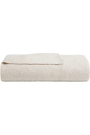 Parachute Cotton Boucle Throw in Cream