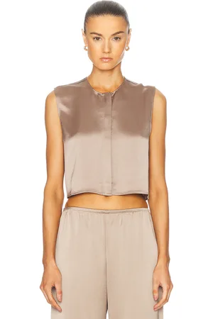 Leset Barb Crewneck Top in Neutral