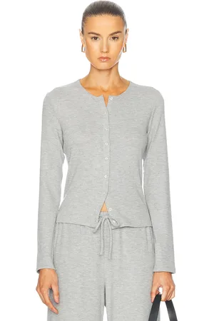 Leset Lauren Classic Cardigan in Grey