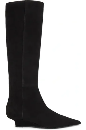 Totême Sharp Suede Knee High Boot in