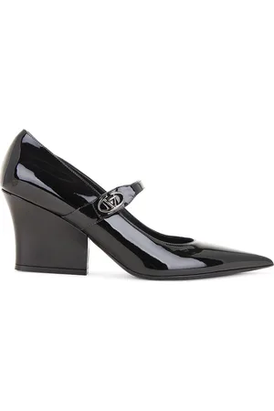VALENTINO GARAVANI V Logo 75 Lockette Mary Jane Pump in Black