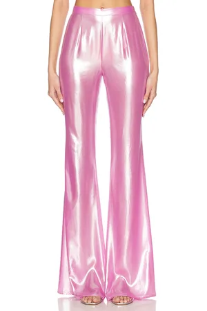 PRISCAVera Fitted Flared Pant in Pink