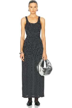 Paco rabanne Polka Dot Dress in Black