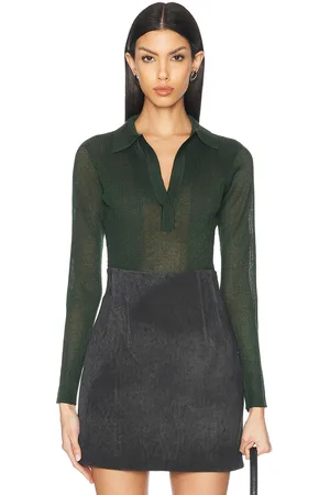 SER.O.YA Page Polo Top in Green