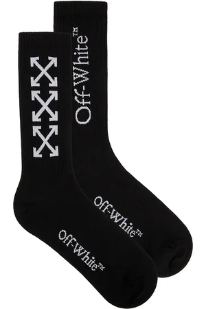 OFF-WHITE Triple Arrow Long Socks in Black