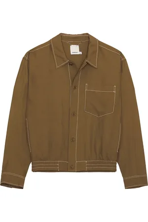 Simkhai Keith Blouson Shirt Jacket in Green