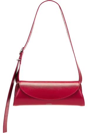 Jil Sander Cannolo Small Bag in Red