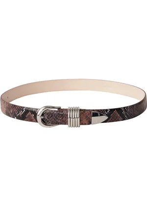 DEHANCHE Hollyhock Snake Belt in Brown