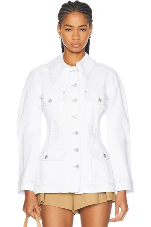 Givenchy Tailored Denim Jacket in White