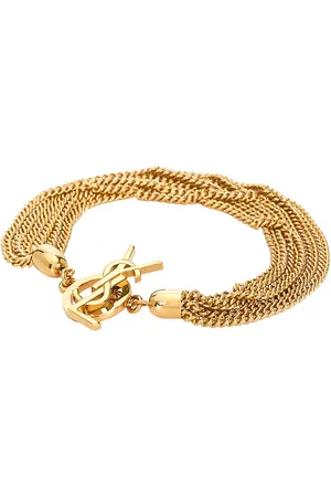 Saint Laurent Bracelet in Metallic Gold