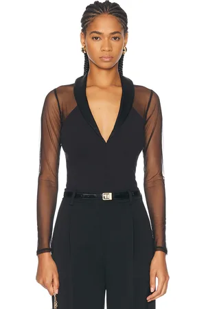 FLEUR DU MAL Tuxedo Bodysuit in