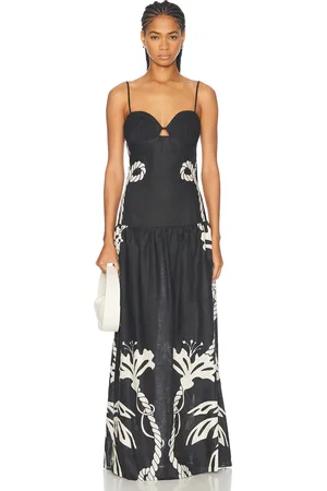 JOHANNA ORTIZ Enlightened Sailor Maxi Dress in Black