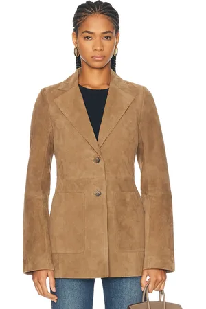 Rohe Suede Patch Pocket Blazer in Brown