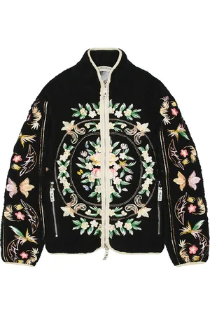 ADVISORY BOARD CRYSTALS Floral Fleece Zip Up in