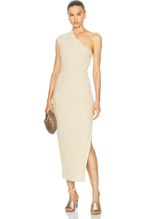 Cult Gaia Cielo Knit Dress in Beige