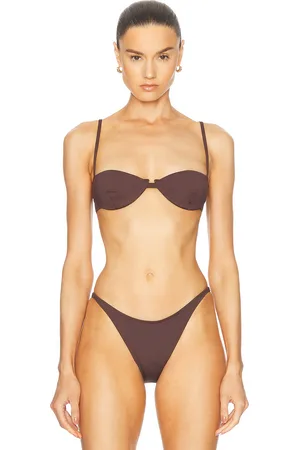 St Agni Balconette Bikini Top in Brown