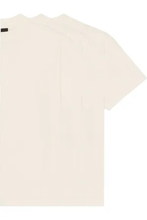 FEAR OF GOD 3 Pack Essential Tee in Cream