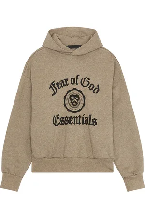 FEAR OF GOD Heavy Fleece Vintage Shrunken Hoodie in Grey