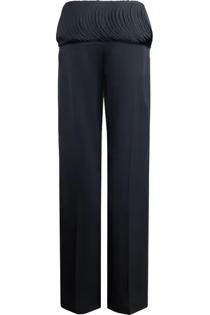 Alaïa Wide Leg Trouser in Black