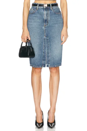 Alessandra Rich Denim Skirt in