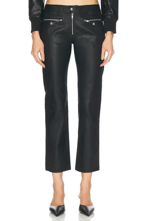 R13 Leather Boy Straight Leg in