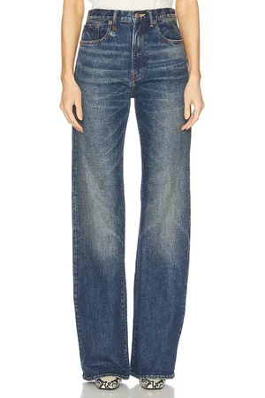 R13 Jane Straight Leg in Blue