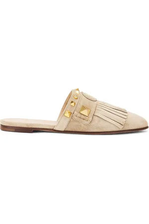 VALENTINO GARAVANI Plaster Caster Slipper in Tan