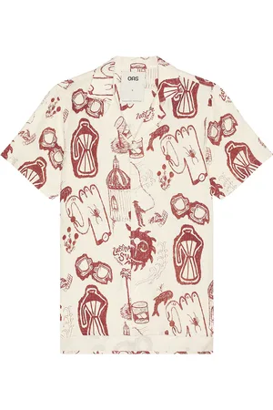 Oas Cantina Cuba Linen Shirt in Ivory