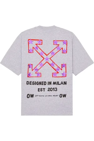 OFF-WHITE Star Arrow Skate Short Sleeve Tee in Grey