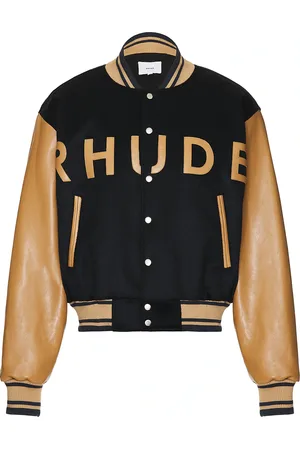 Rhude Logo Varsity Jacket in Blue